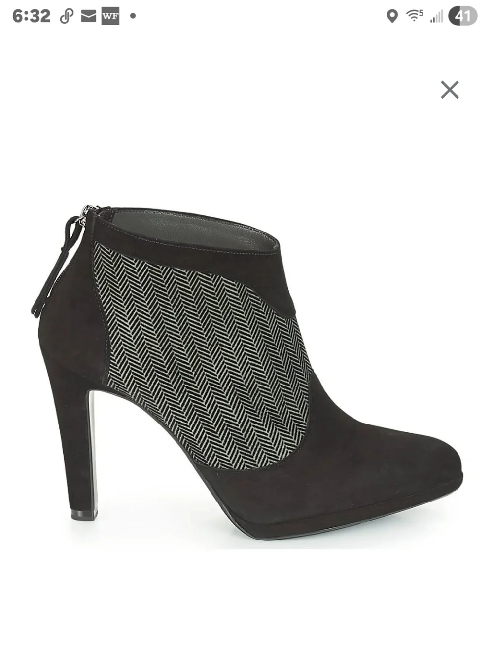Peter Kaiser Black  PATRINA low ankle boots Size 5.5‎